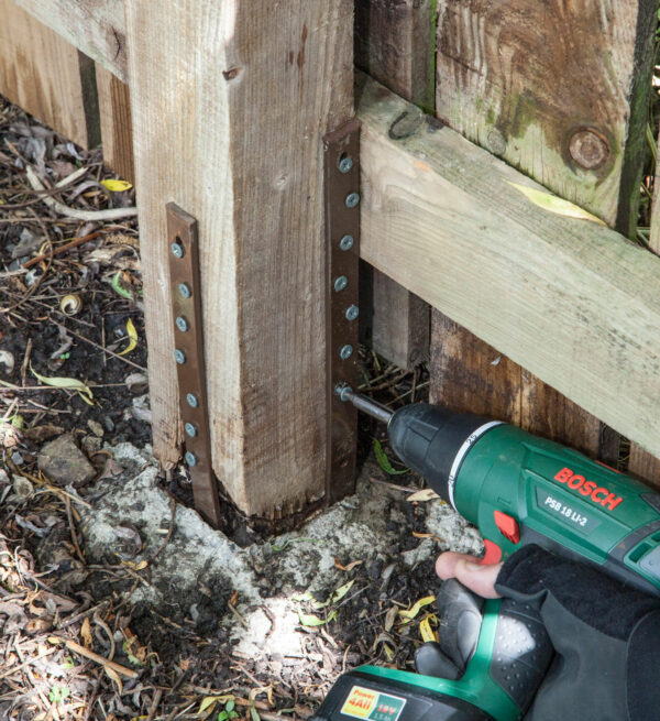 How to easily repair a stormdamaged fence post Post Buddy